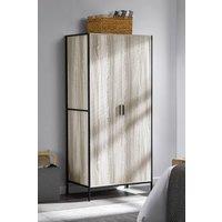HD Designs Brooklyn 2 Door Wardrobe Storage Bedroom Furniture 1800 x 830 x 520 mm in Grey