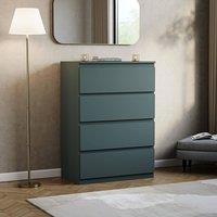 HD Designs Denver 4 Drawer Chest of Drawers Storage in Green