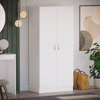 HD Designs 2 Door Wardrobe MDF 1700x760x470 mm in White