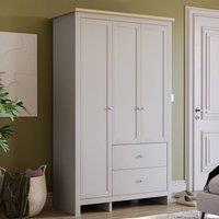 HD Designs Arlington 3 Door 2 Drawer Wardrobe 1800 x 1090 x 520 mm in Grey
