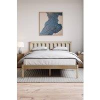 HD Designs Milan Single Double King Size Wooden Bed Low Foot Bedroom Furniture in Brown