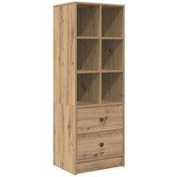 Berkfield Home Artisan Oak Shelving Unit Artisan Oak Engineered wood Medium in Brown