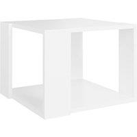 Berkfield Home Coffee Table White 40x40x30 cm Engineered Wood | Size: 40 x 40 x 30 cm