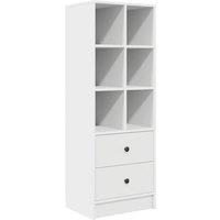Berkfield Home White Shelving Unit White MDF Standard White Shelving Unit