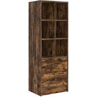 Berkfield Home Smoked Oak Shelving Unit Smoked Oak Engineered Wood Medium in Brown
