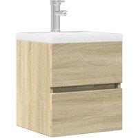Berkfield Home Sink Cabinet Sonoma Oak 41x38.5x45 cm Engineered Wood in Light Tan