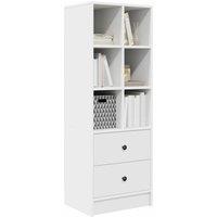 Berkfield Home White White Shelving Unit White MDF Standard White Shelving Unit