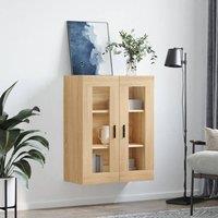 Berkfield Home Wall Mounted Cabinet Sonoma Oak 69.5x34x90 cm in Natural