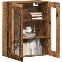 Berkfield Home Wall Mounted Cabinet Old Wood 69.5x34x90 cm in Brown