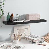 Berkfield Home Floating Wall Shelf High Gloss Black 80x23.5x3.8 cm MDF