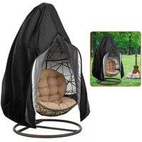 Havendro Egg Chair Cover Waterproof Heavy Duty Hanging Egg Chair in Black