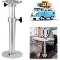 Nordara Telescopic Table Leg Campervan Caravan Motorhome Pedestal in Silver