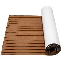 Nordara EVA Foam Teak Marine Boat Sheet Flooring Mat Yacht Carpet Decking in Brown