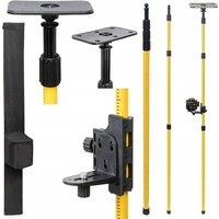 Nordara 4M Adjustable Telescopic Pole for Rotary Line Lasers Level in Yellow