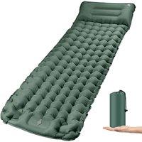 Nordara Inflatable Air Bed for Car SUV Travel, Camping Mattress with Pump in Green