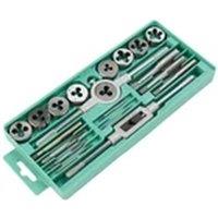 EONLION M3-M12 Hand Tap Die Set 20Pcs Screw Thread Drill Bit Tool Kit in Silver