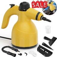 Nordara Handheld Steam Cleaner 3 Bar 1000W Pressurized Steamer Cleaner in Yellow