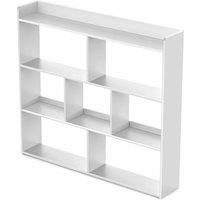 Nordara Wooden Storage Cube Shelves Bookcase Display Organiser Cabinet in White
