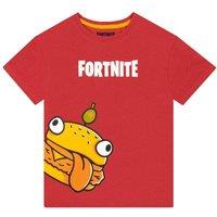Fortnite Boy's Gaming Short Sleeve T-Shirt in Red | Size: 12-13 Years