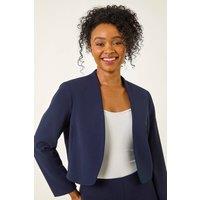 Roman Women's Petite Stretch Bolero Jacket in Navy | Size: 18