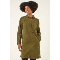 Roman Women's Corduroy Tunic Shirt Dress in Olive | Size: 18