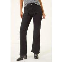 Dusk Women's Front Pocket Bootcut Jeans in Black | Size: 8