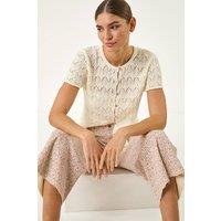 Roman Women's Floral Print Frayed Edge Ankle Jean in Light Pink | Size: 14