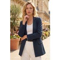 Roman Women's Tailored Collar & Revere Blazer in Navy | Size: 12
