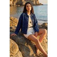 Dusk Women's Denim Jacket in Indigo | Size: 10