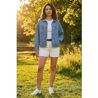 Dusk Women's Denim Jacket in Blue | Size: 14
