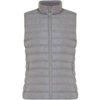 IQONIQ Women's Meru Polyester Body Warmer in Silver | Size: 2XS
