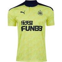 Newcastle United FC Men's Mens 2020 2021 Away Football Shirt in Yellow | Size: Large
