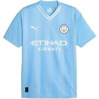 Manchester City FC Men's Mens 2023 2024 Man City Home Shirt in Blue | Size: Medium