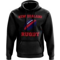 Azerbaijan Men's Mens New Zealand Rugby Ball Hoody Black | Size: XL