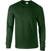 Premier Men's Ginmill Checked Long-Sleeved Shirt in Bottle Green | Size: Small
