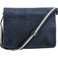 Quadra Men's Vintage Messenger Bag in Navy