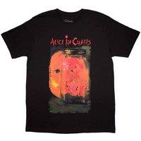 Alice In Chains Men's Jar Of Flies T-Shirt in Black | Size: Large