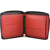 Mala leather Men's Hudson RFID Zip Around Leather Wallet in Red