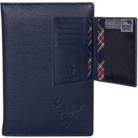 Mala leather Men's Braemar Country Stag Travel Wallet & Passport Holder in Blue