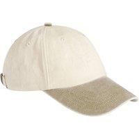 Beechfield Men's Contrast Low Profile Baseball Cap in Medium Beige