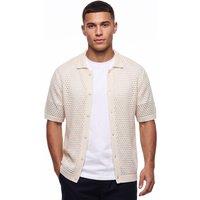 SOULSTAR CLOTHING Men's Classic Short Sleeve Knit Polo in Ecru | Size: 2XL