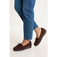 Good For the Sole Women's : Karis Faux Suede Comfort Tassle Loafers in Chocolate | Size: 5