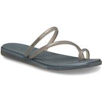 Crocs Women's Miami Jely Toe Loop Sandal in Dark Grey | Size: 5