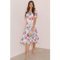 Klass. Women's Floral Printed Midi Dress | Size: 10
