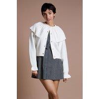 Neon Rose Women's Cape Cardigan in Cream | Size: Large