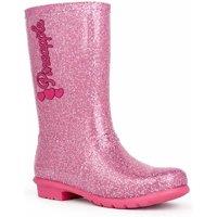 Pineapple Women's Elastic Side Ankle Boots with Pull Tab & Low HeelKnee High Boots with Glitter Finish & Pull On Fit in Fuchsia | Size: 10