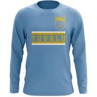 Newcastle United FC Women's Womens Tuvalu Core Football Country Long Sleeve T-Shirt Sky in Light Blue | Size: Large