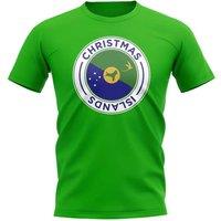 Newcastle United FC Women's Womens Christmas Islands Football Badge T-Shirt Green | Size: Small
