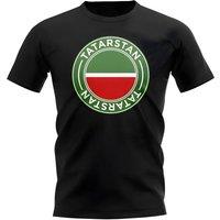 Newcastle United FC Women's Womens Tatarstan Football Badge T-Shirt Black | Size: XL