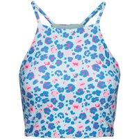 Trespass Women's Harlow Leopard Print Swim Top in Pale Green | Size: Small